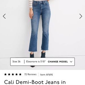 Madewell Cali Demi-Boot Jeans
